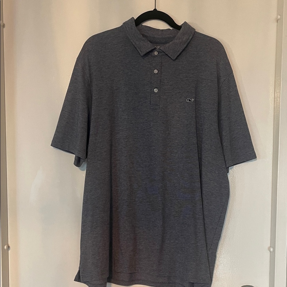 Vineyard Vines Charcoal/Blue Polo Shirt